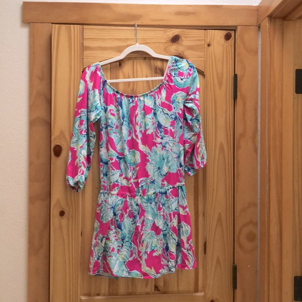 Lily Pulitzer paisley mid/long sleeve skort